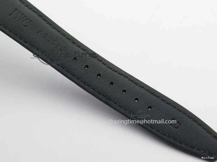 MIROTIME 0424 UrbanStyle Portuguese IW371446 ZF 1:1 Best Edition SS White Dial Blue Markers On Blue Leather Strap  A79350 V 7270